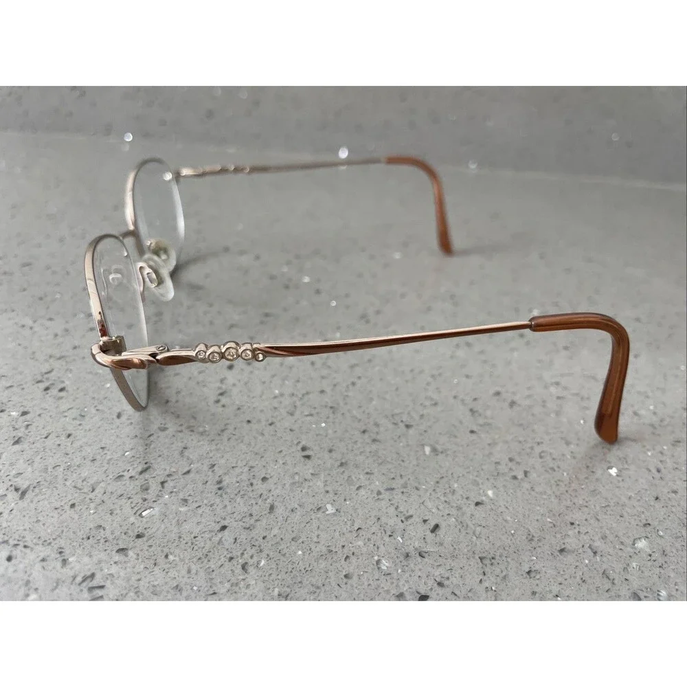 SOPHIA LOREN M172 ZYLOWARE 057 BROWN EYEGLASSES FRAMES ONLY 54-18 oval full rim